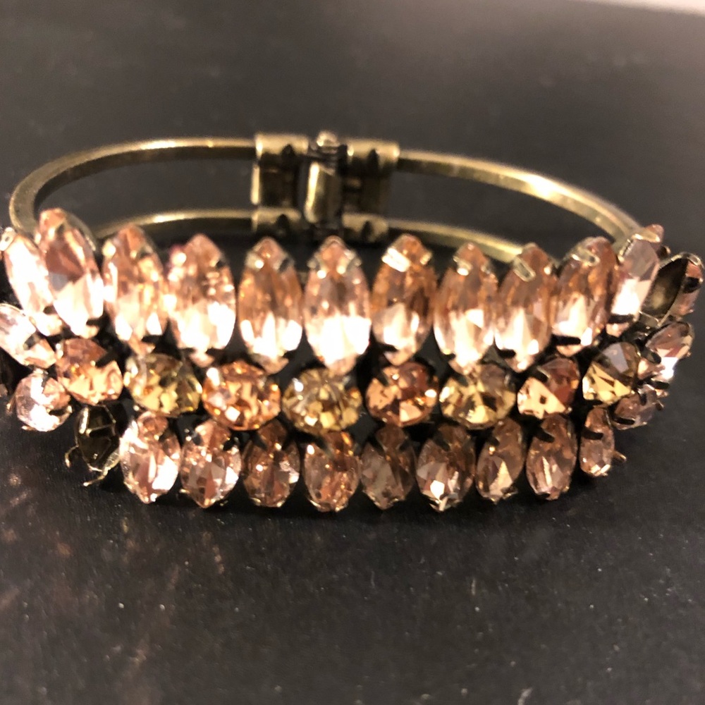 Clasp diamond bracelet gold/off white